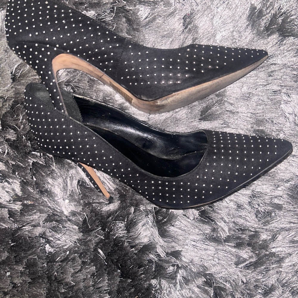 Aldo Black Studded Heels